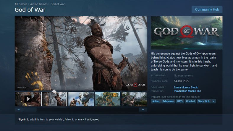 Expected God Of War Is Available For Pre Order On Steam Technopixel